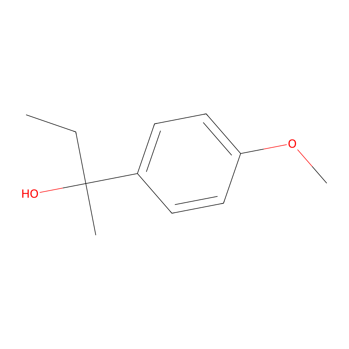 2-(4-Methoxyphenyl)butan-2-ol molecular structure, CAS 30068-21-4