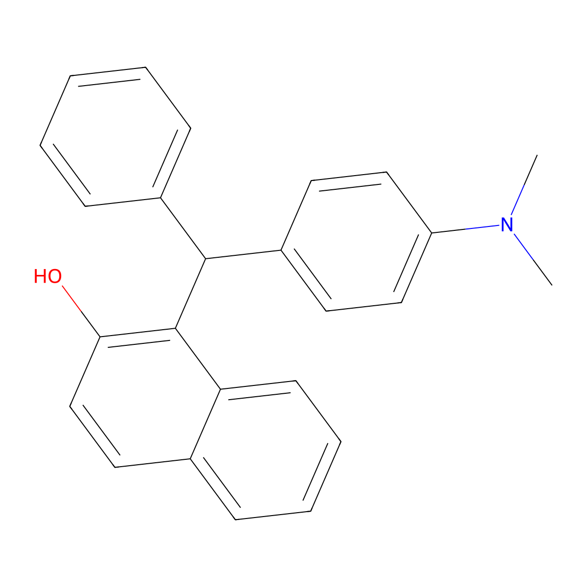 1-{[4-(Dimethylamino)phenyl](phenyl)methyl}naphthalen-2-ol molecular structure, CAS 300680-01-7