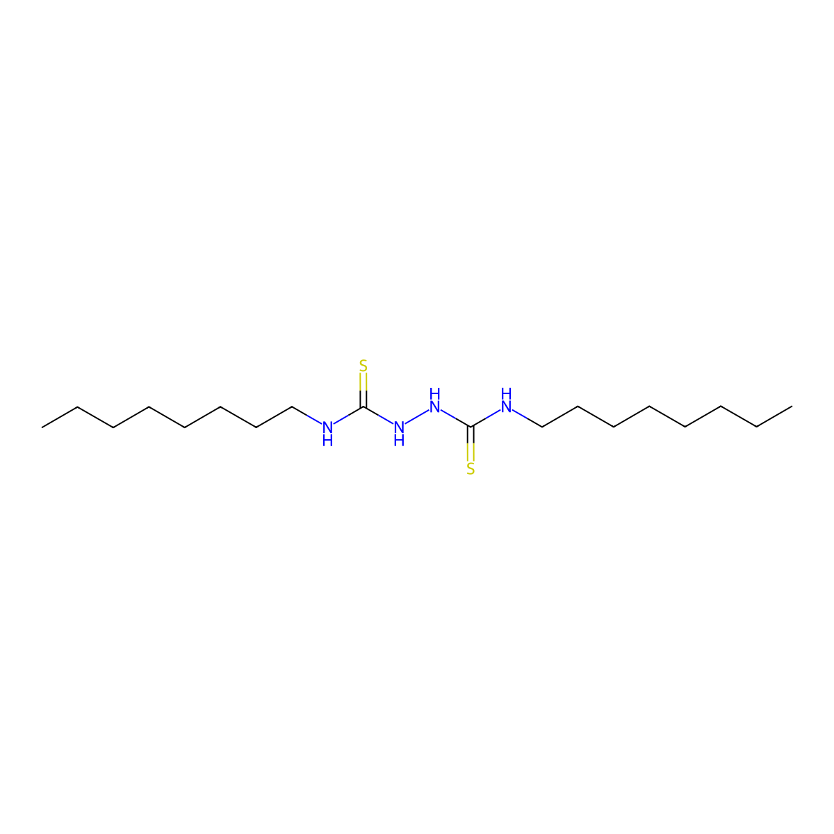 N,N'-Dioctyl-1,2-hydrazinedicarbothioamide molecular structure, CAS 300680-39-1