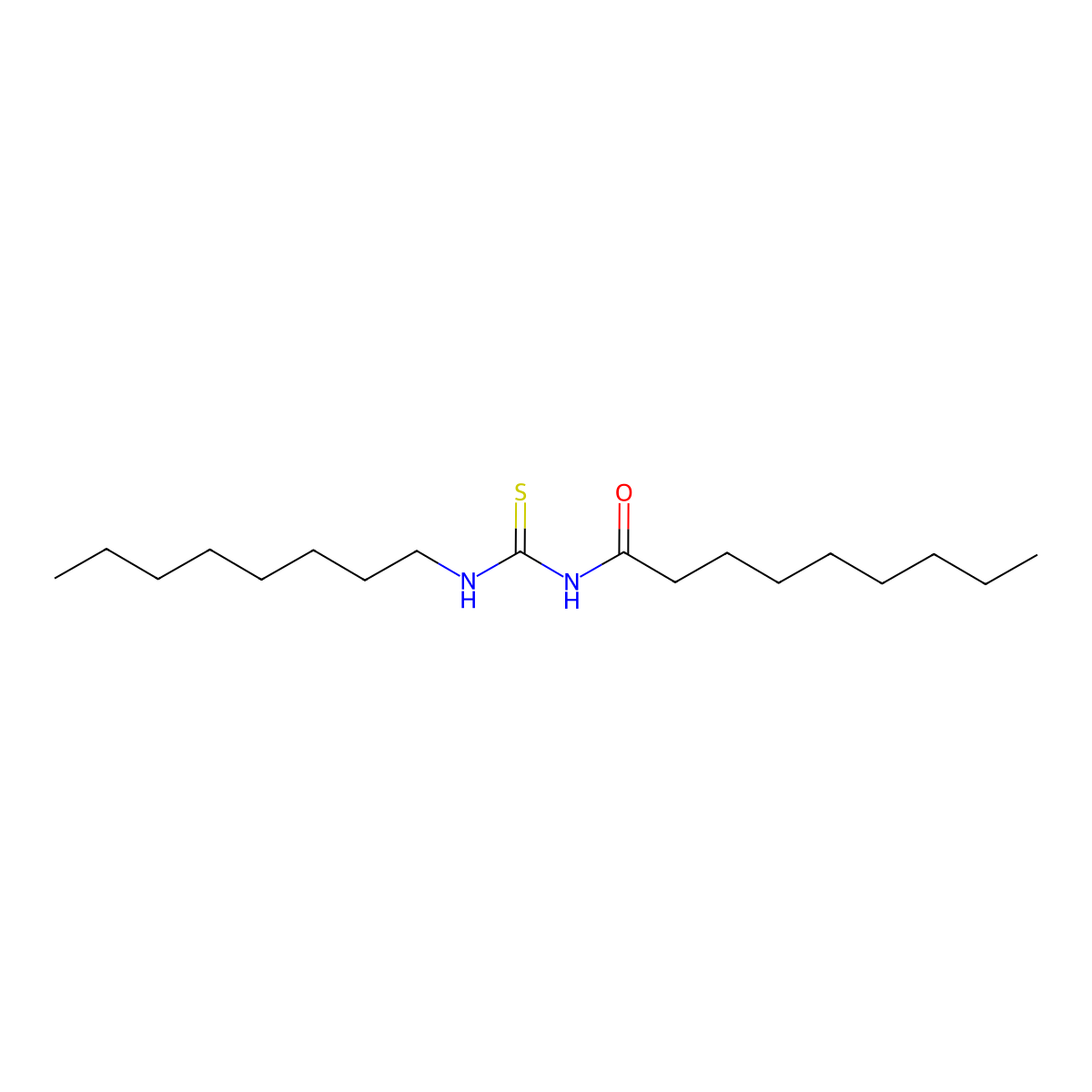 1-Nonanoyl-3-octylthiourea molecular structure, CAS 300680-40-4