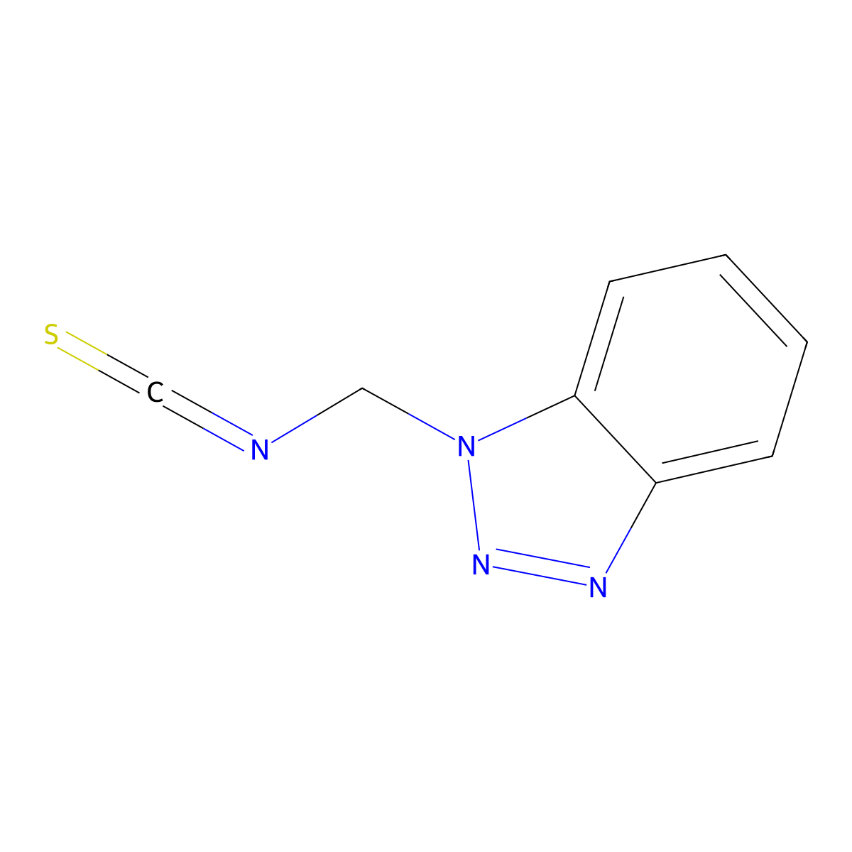 1-(Isothiocyanatomethyl)-1H-1,2,3-benzotriazole molecular structure, CAS 300683-79-8
