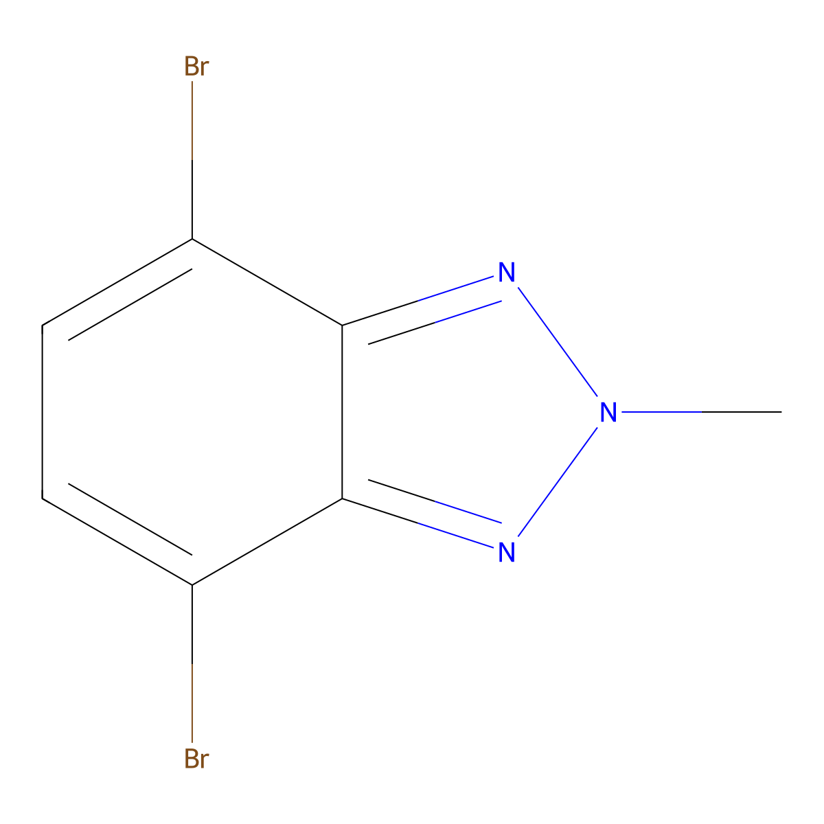 4,7-Dibromo-2-methyl-2H-benzo[d][1,2,3]triazole molecular structure, CAS 300684-26-8