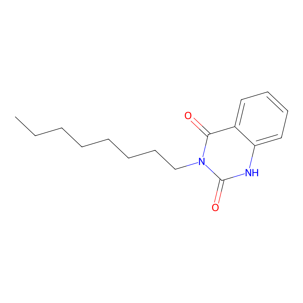 3-Octyl-1,2,3,4-tetrahydroquinazoline-2,4-dione molecular structure, CAS 300684-70-2