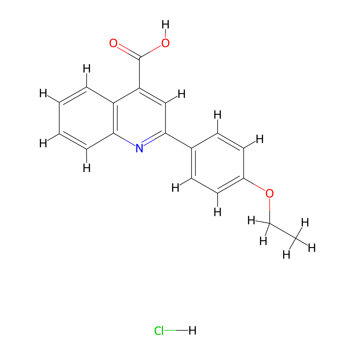2-(4-Ethoxyphenyl)quinoline-4-carboxylic acid;hydrochloride molecular structure, CAS 3006894-18-1