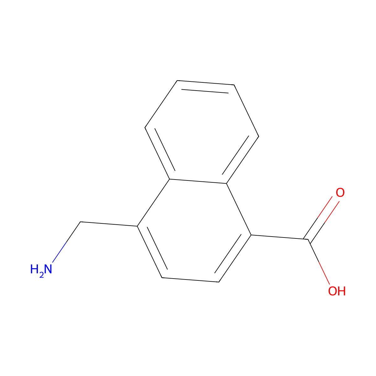 4-(Aminomethyl)naphthalene-1-carboxylic acid molecular structure, CAS 30069-80-8