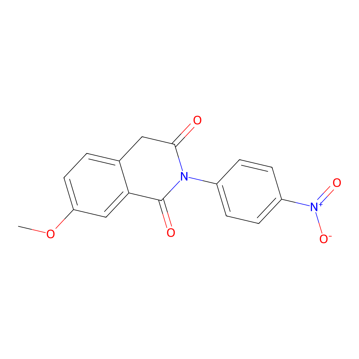 7-methoxy-2-(4-nitrophenyl)-4H-isoquinoline-1,3-dione molecular structure, CAS 300696-03-1
