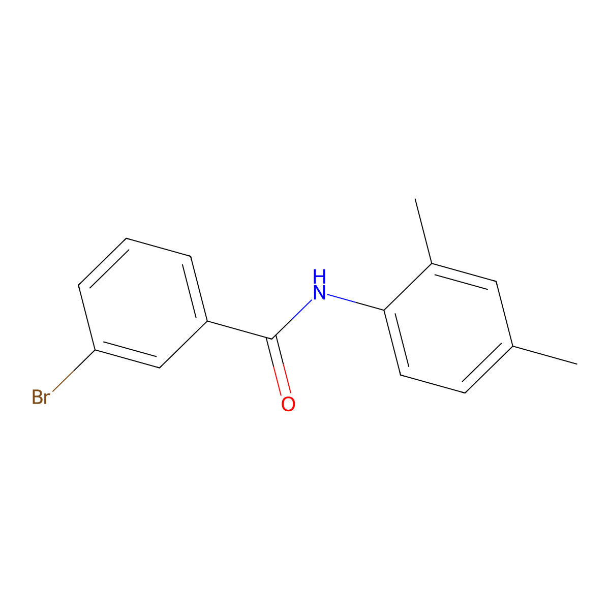 3-bromo-N-(2,4-dimethylphenyl)benzamide molecular structure, CAS 300696-25-7