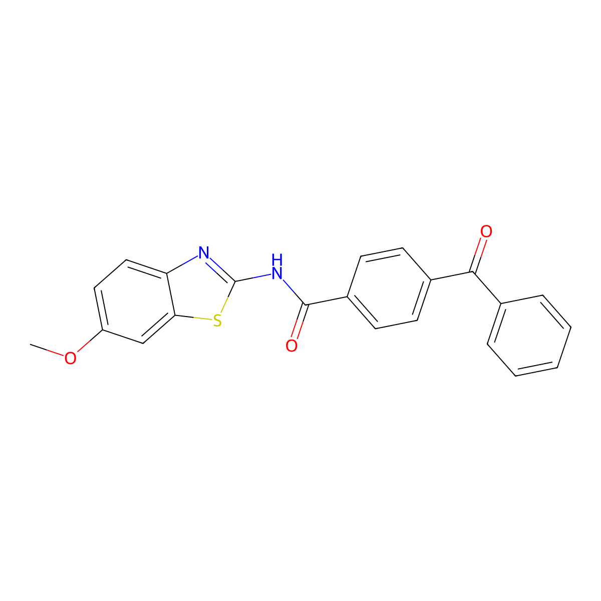 4-benzoyl-N-(6-methoxybenzo[d]thiazol-2-yl)benzamide molecular structure, CAS 300698-86-6