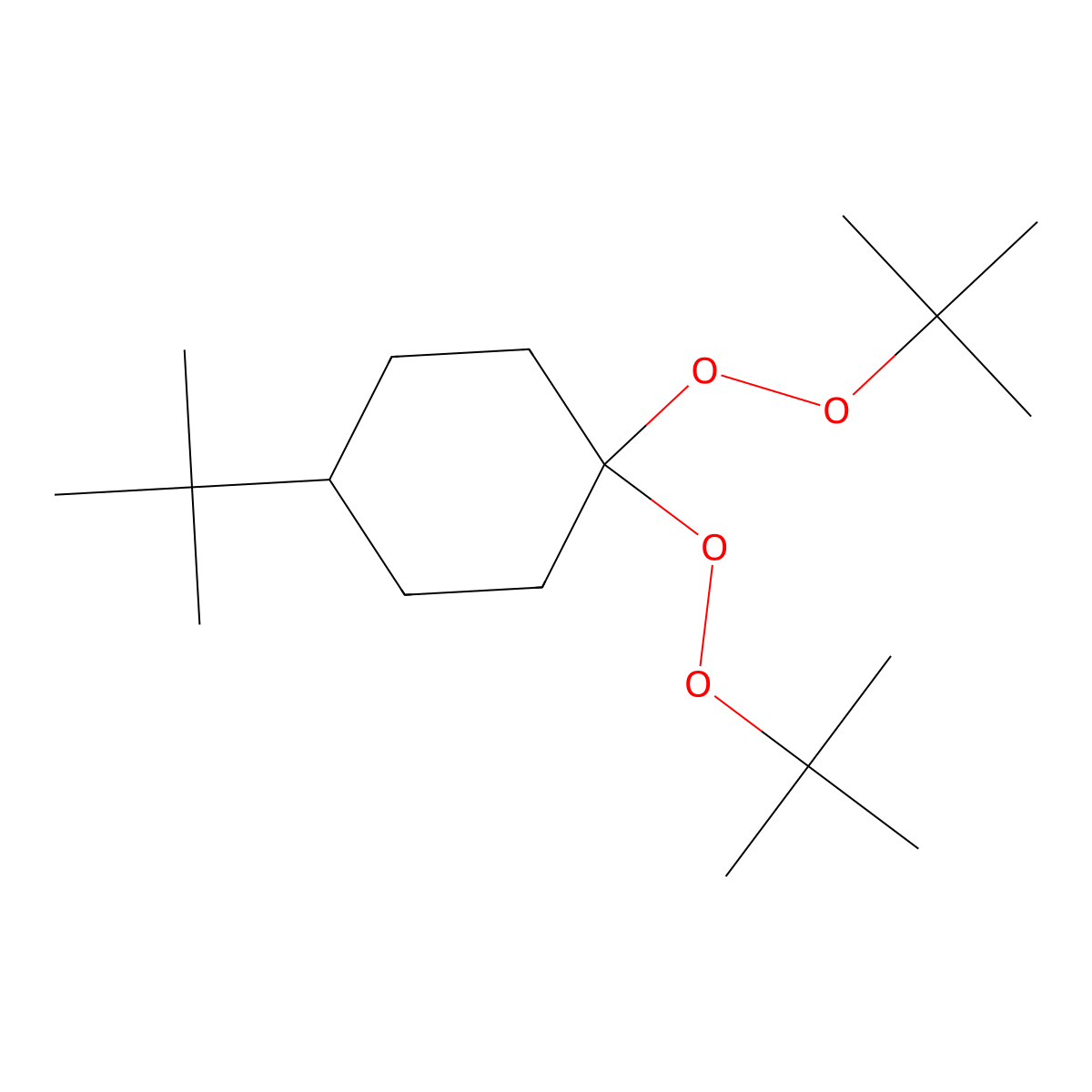 Peroxide, 1,1'-[4-(1,1-dimethylethyl)cyclohexylidene]bis[2-(1,1-dimethylethyl) molecular structure, CAS 3007-19-0