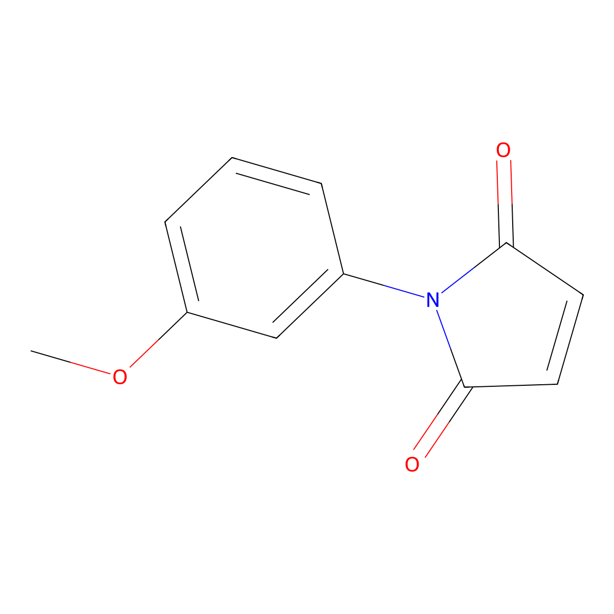 1-(3-methoxyphenyl)-2,5-dihydro-1H-pyrrole-2,5-dione molecular structure, CAS 3007-23-6