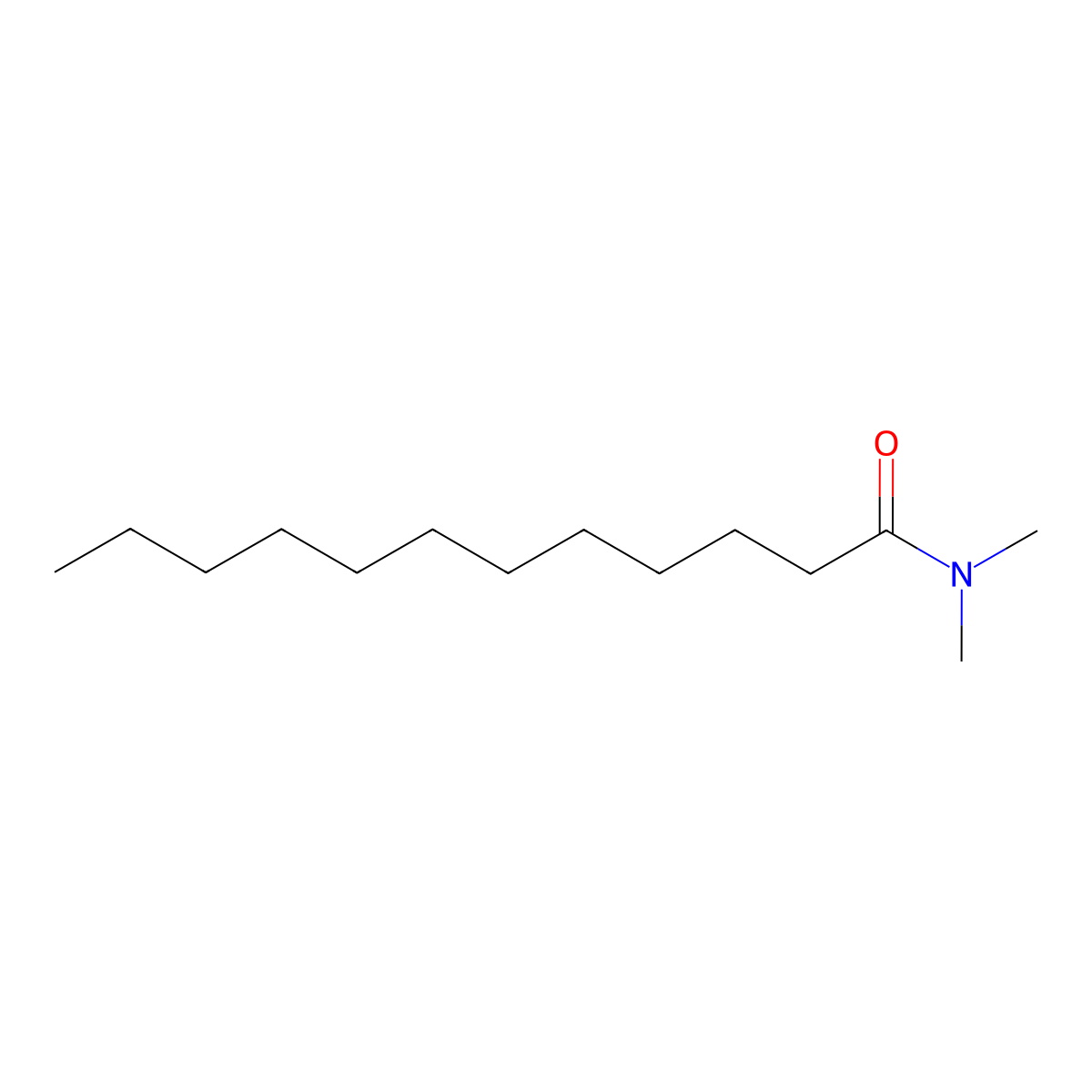 N,N-Dimethyldodecanamide molecular structure, CAS 3007-53-2
