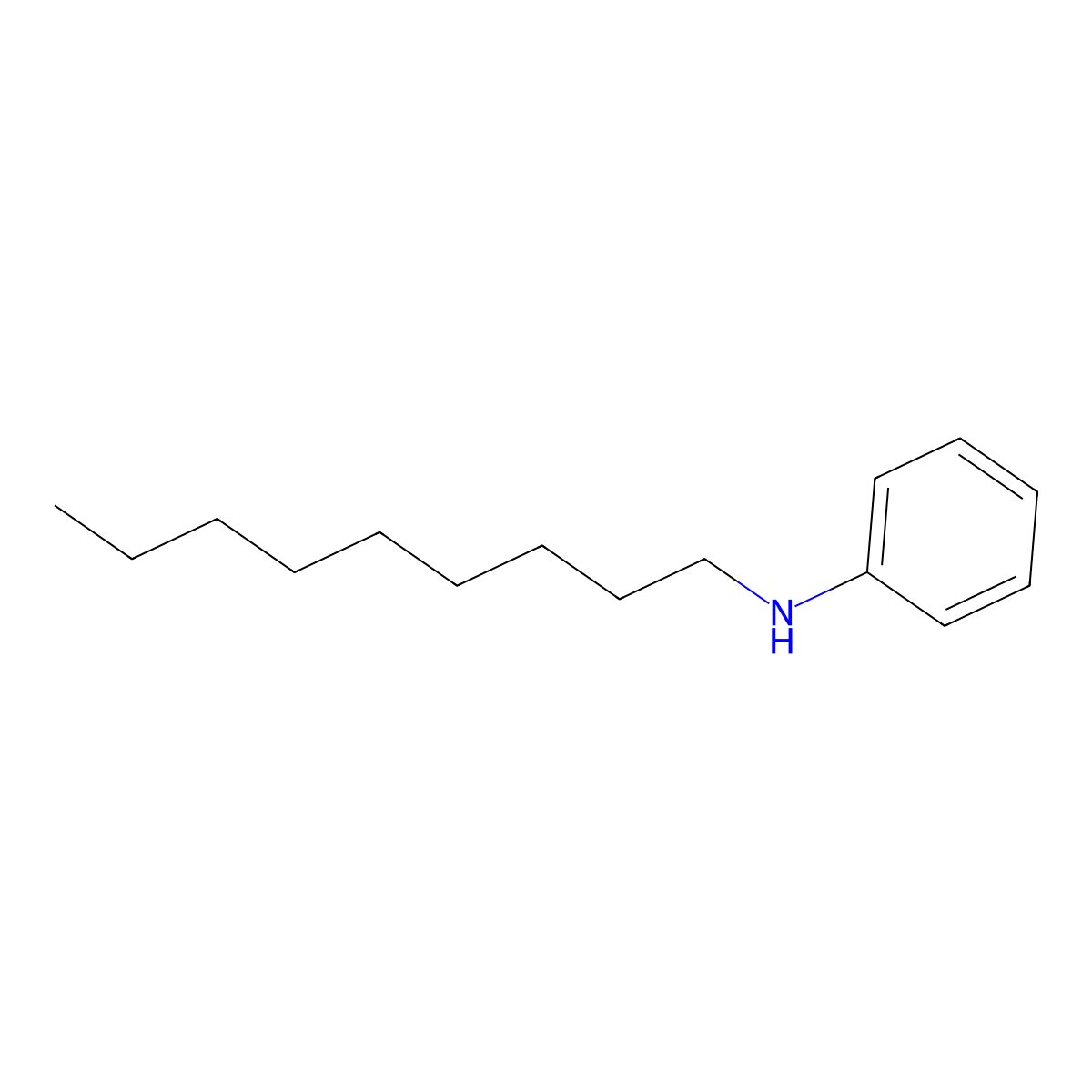 N-Nonylaniline molecular structure, CAS 3007-72-5