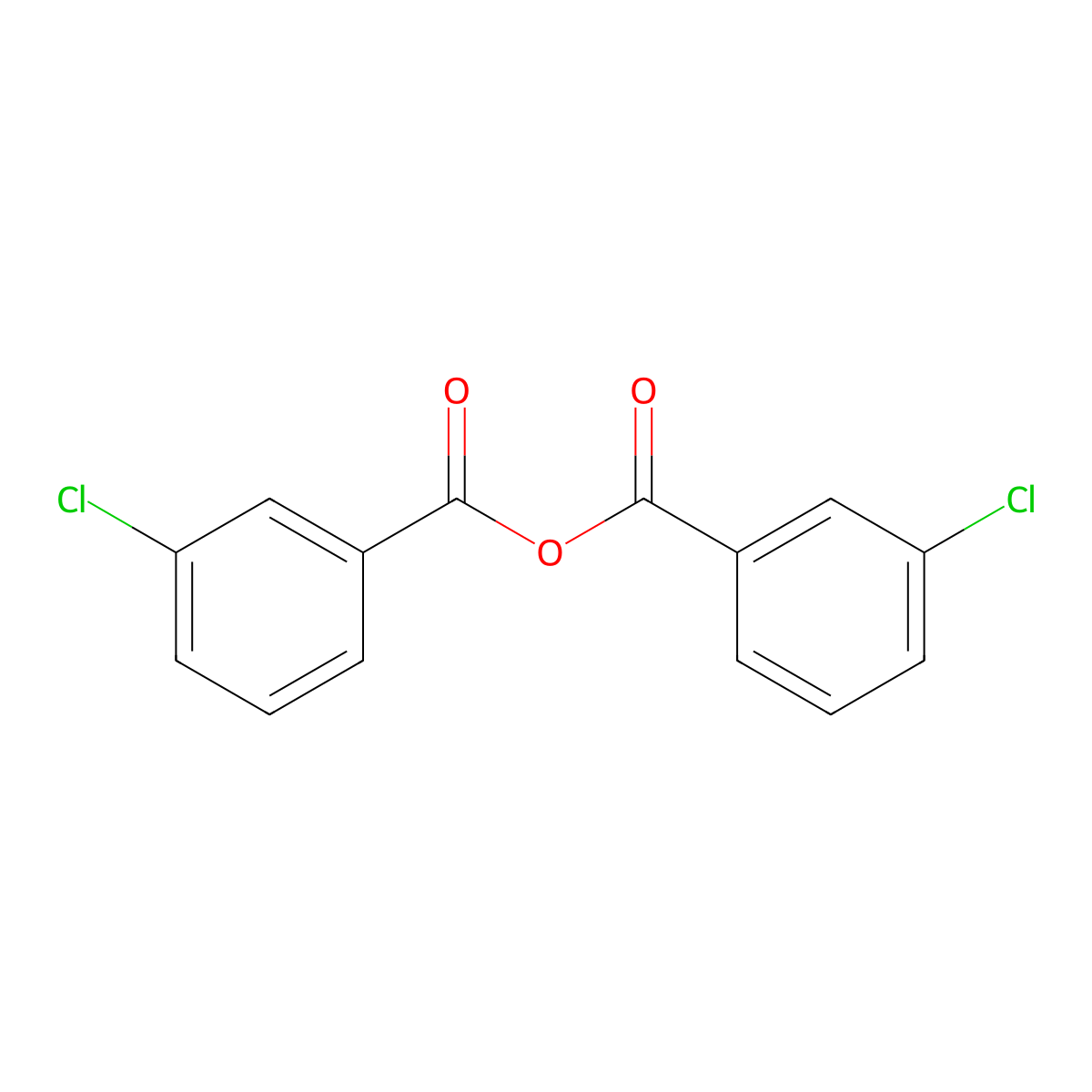 (3-Chlorobenzoyl) 3-chlorobenzoate molecular structure, CAS 30070-63-4