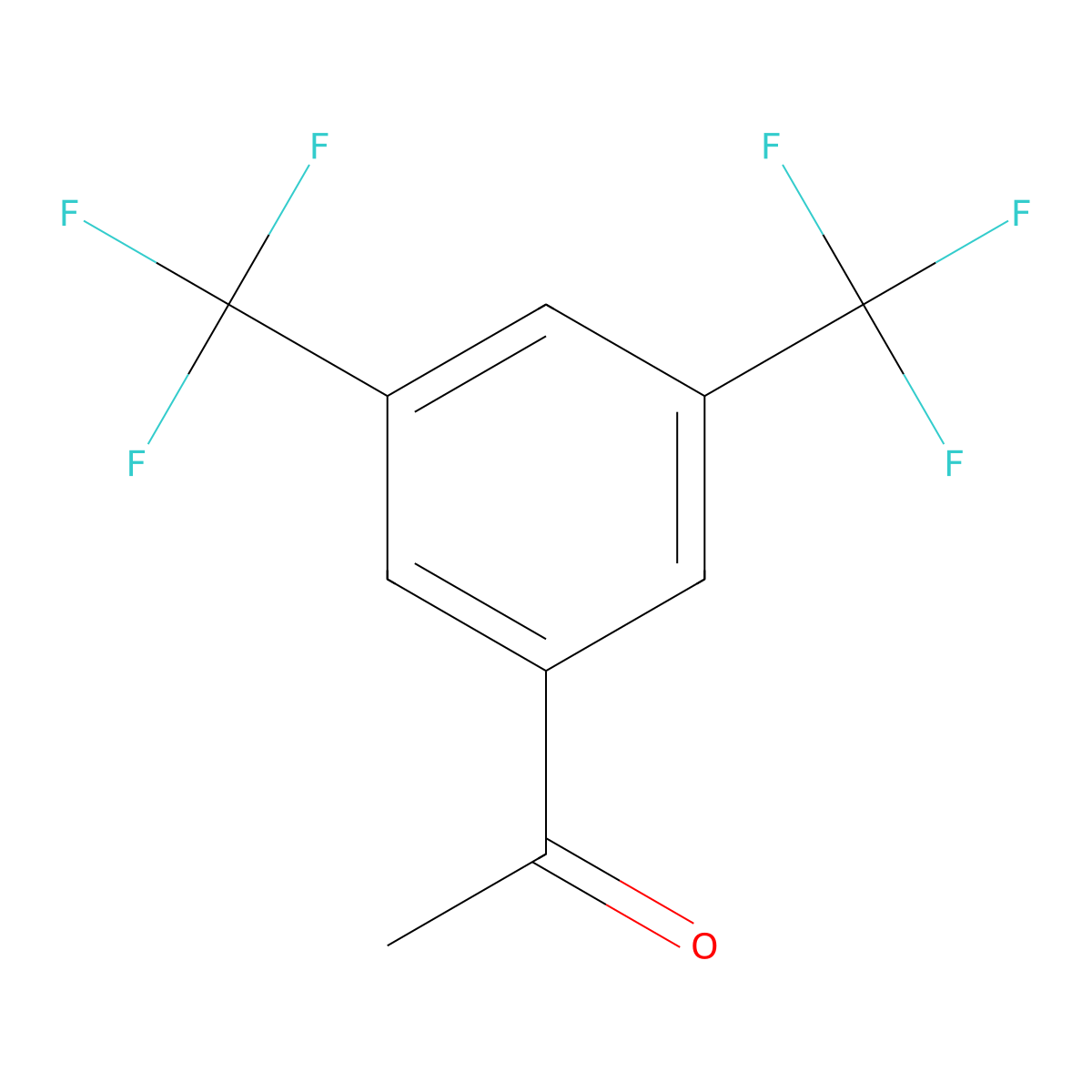 1-(3,5-Bis(trifluoromethyl)phenyl)ethan-1-one molecular structure, CAS 30071-93-3
