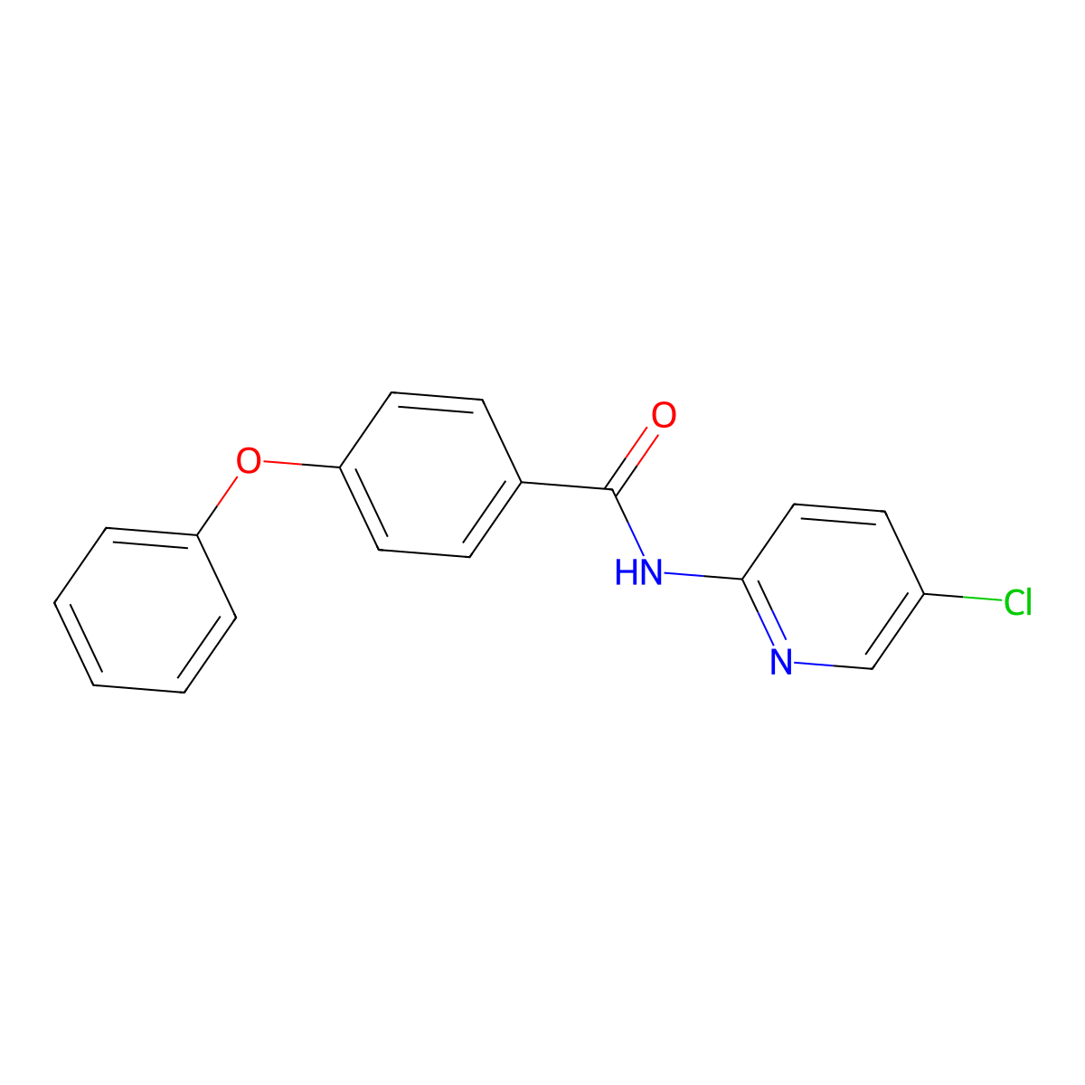 N-(5-chloropyridin-2-yl)-4-phenoxybenzamide molecular structure, CAS 300716-57-8