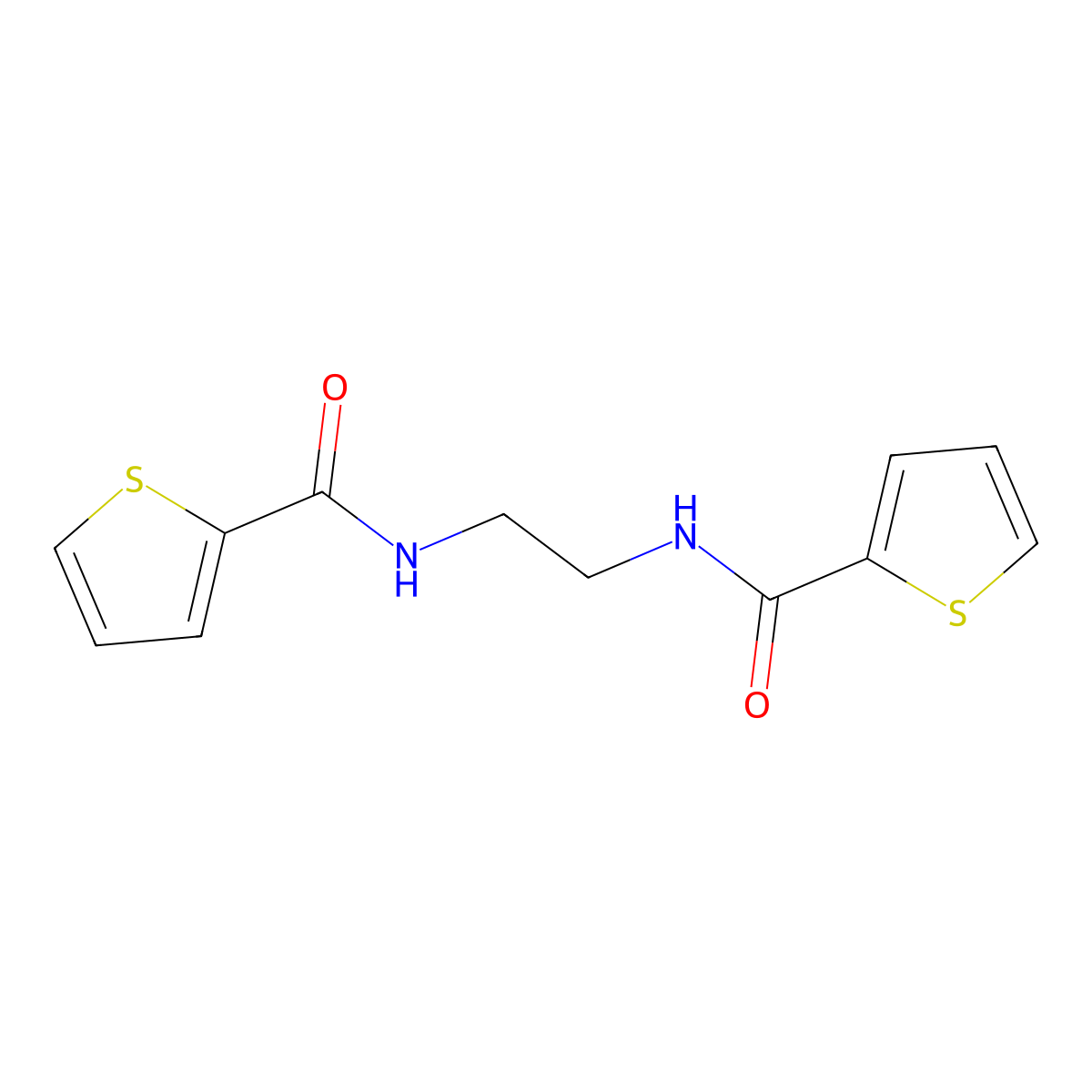 N-[2-(thiophene-2-carbonylamino)ethyl]thiophene-2-carboxamide molecular structure, CAS 300717-30-0