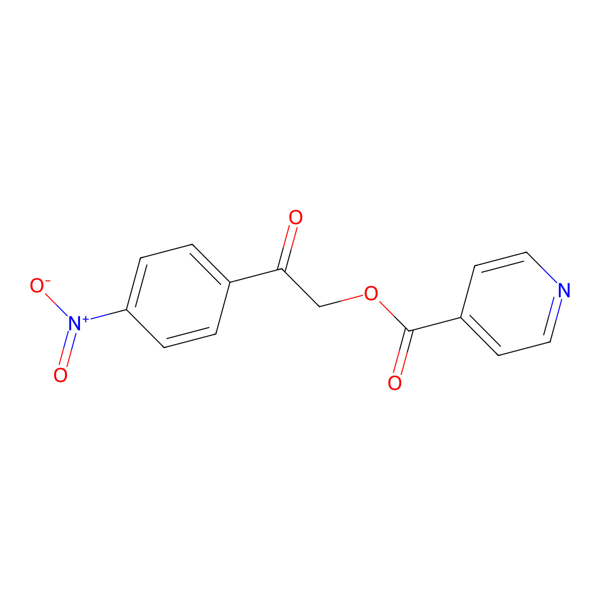 [2-(4-Nitrophenyl)-2-oxoethyl] pyridine-4-carboxylate molecular structure, CAS 300717-91-3