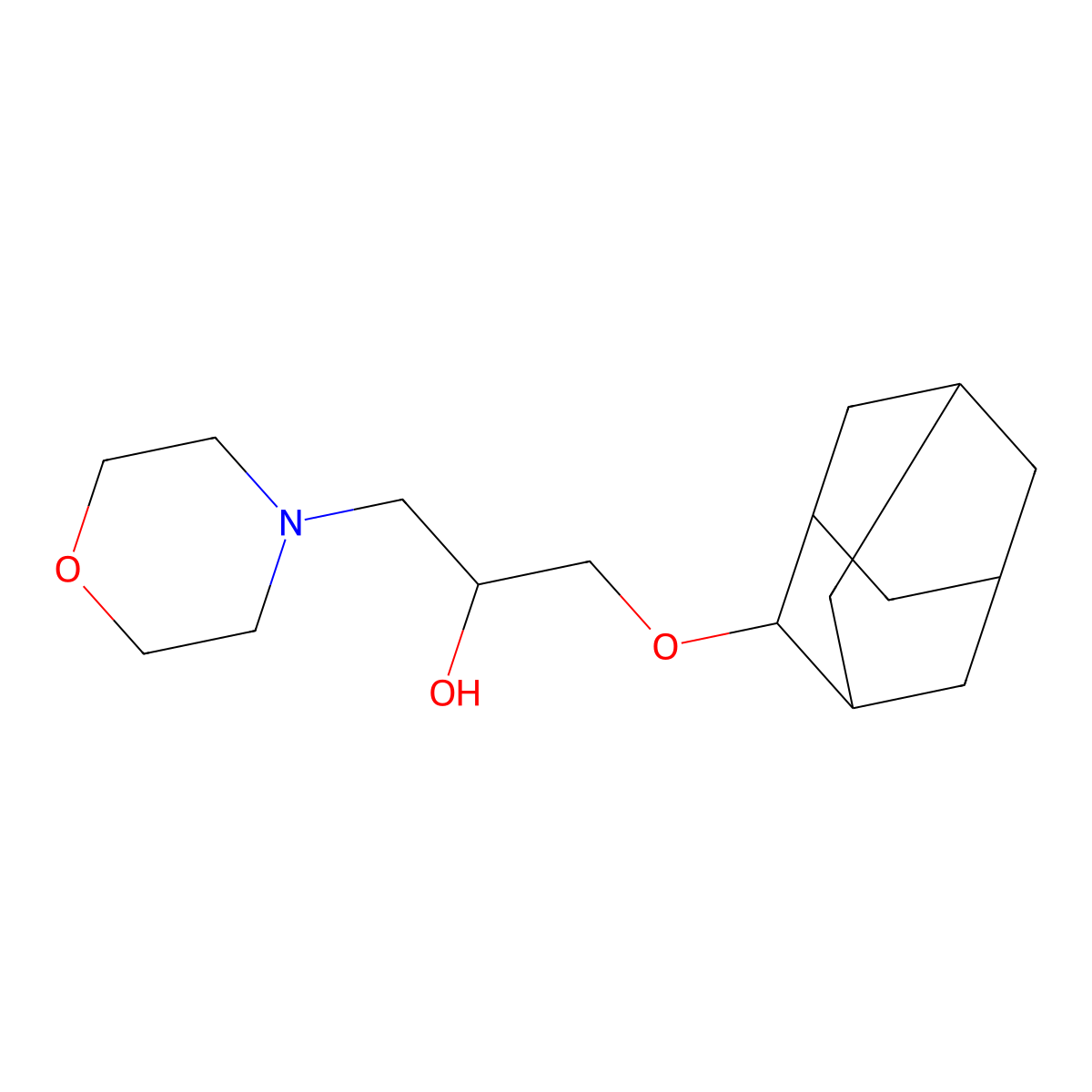 1-(2-Adamantyloxy)-3-(4-morpholinyl)-2-propanol molecular structure, CAS 300719-49-7