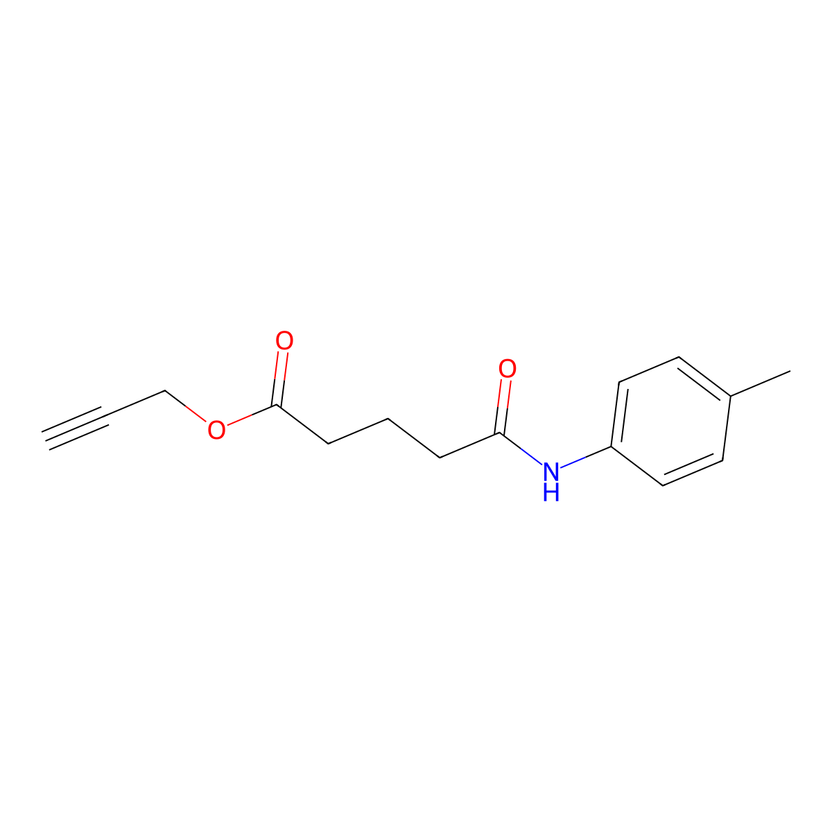 2-Propynyl 5-oxo-5-(4-toluidino)pentanoate molecular structure, CAS 300726-47-0