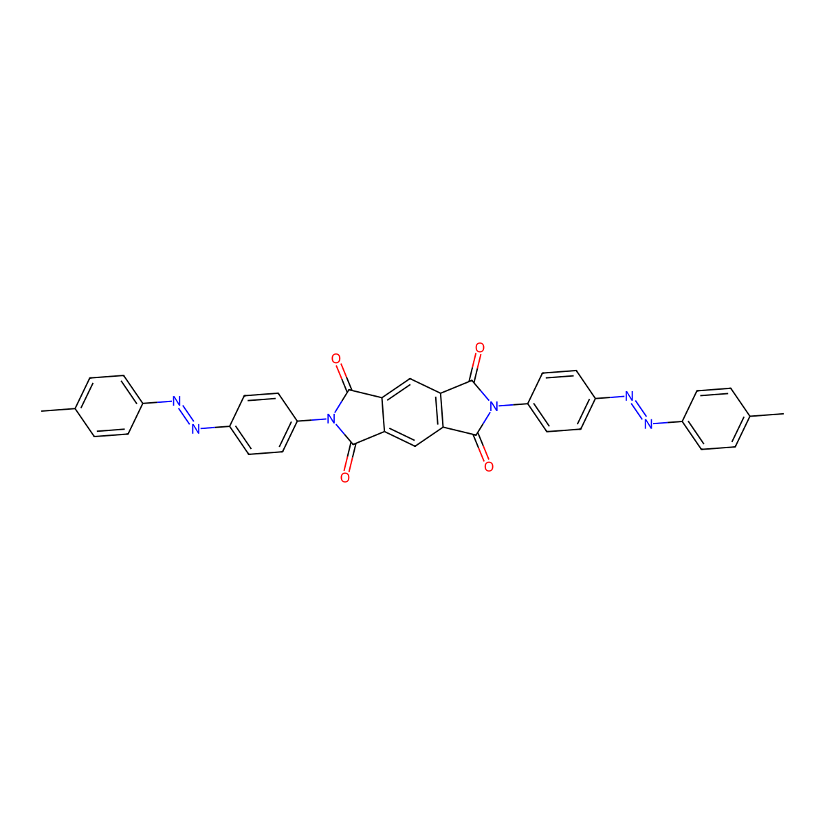 2,6-Bis[4-[(4-methylphenyl)diazenyl]phenyl]pyrrolo[3,4-f]isoindole-1,3,5,7-tetrone molecular structure, CAS 300727-44-0