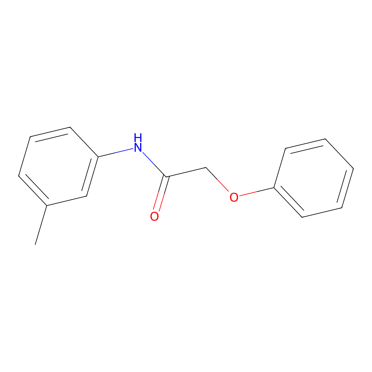 N-(3-methylphenyl)-2-phenoxyacetamide molecular structure, CAS 300727-64-4