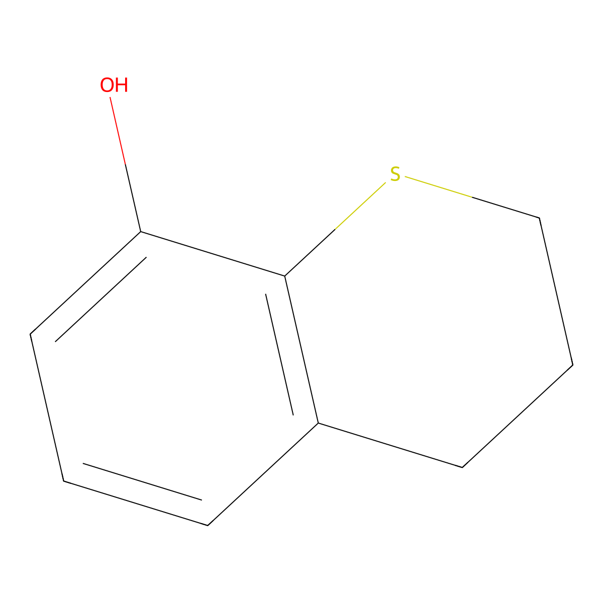 3,4-dihydro-2H-1-benzothiopyran-8-ol molecular structure, CAS 30073-50-8