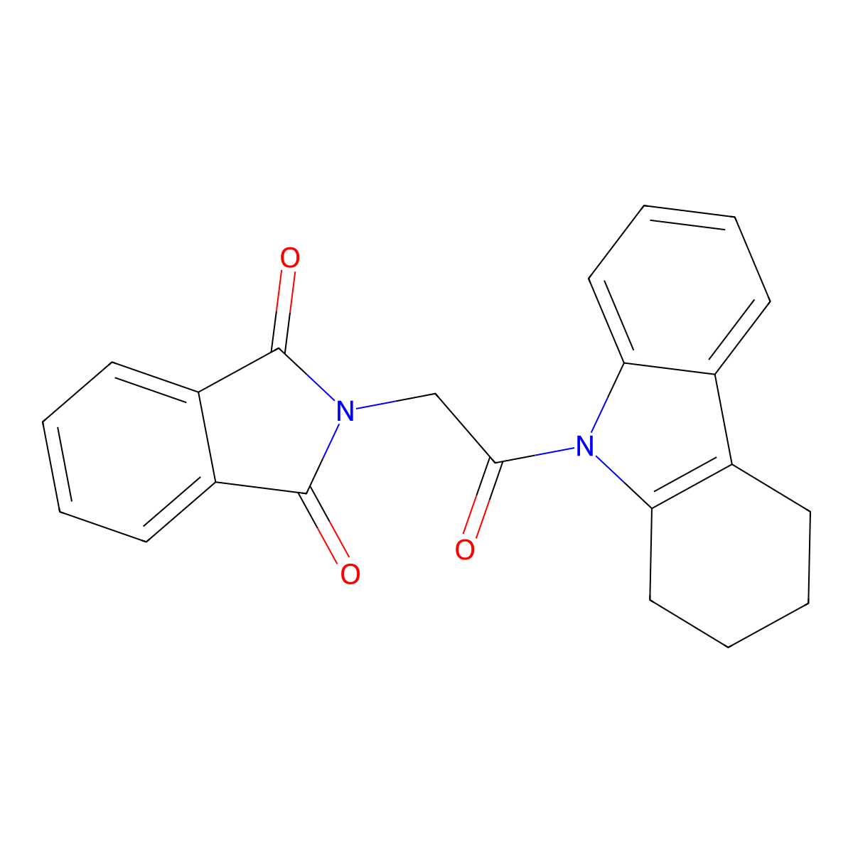 2-[2-oxo-2-(1,2,3,4-tetrahydro-9H-carbazol-9-yl)ethyl]-1H-isoindole-1,3(2H)-dione molecular structure, CAS 300731-02-6