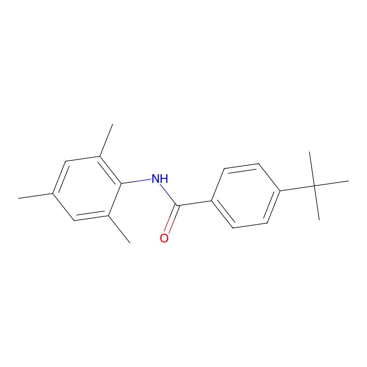 4-Tert-butyl-N-mesitylbenzamide molecular structure, CAS 300773-57-3