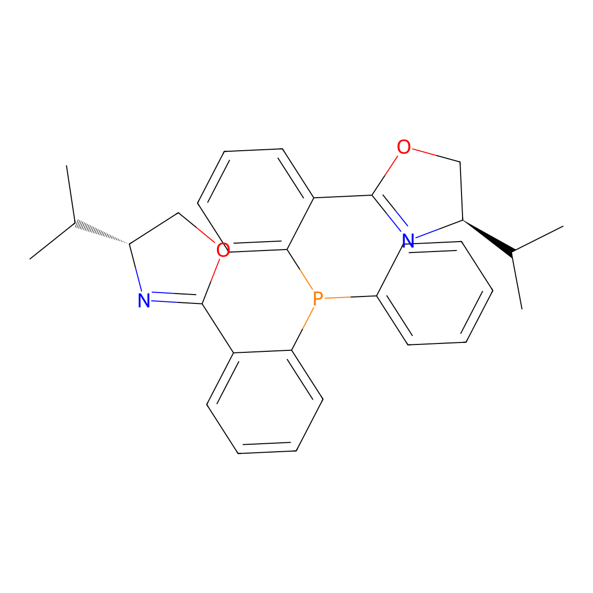 (R,R)-PhP(Ox-iPr)2 molecular structure, CAS 3007771-82-3