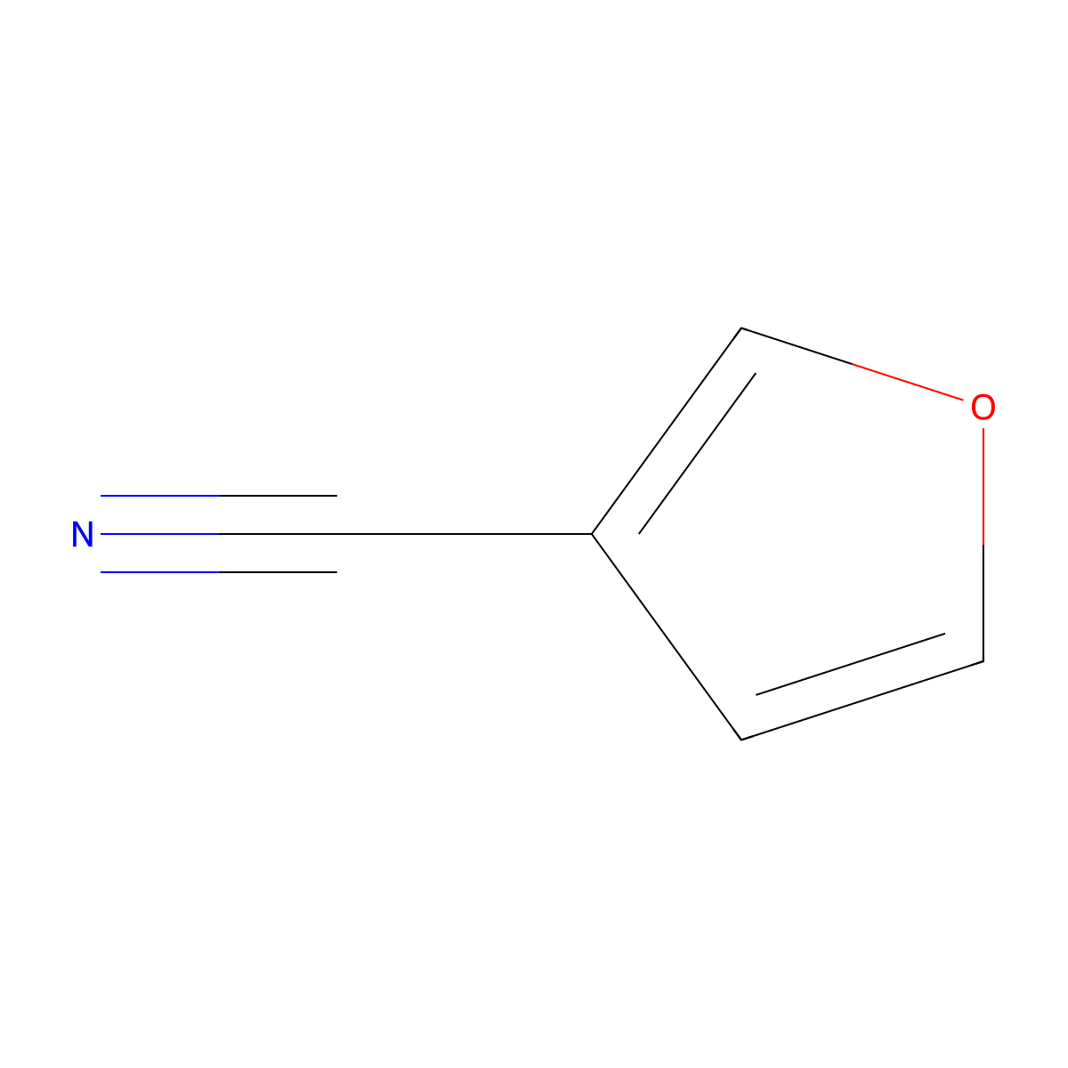 Furan-3-carbonitrile molecular structure, CAS 30078-65-0