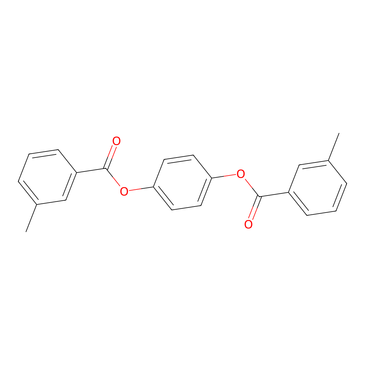 4-[(3-Methylbenzoyl)oxy]phenyl 3-methylbenzoate molecular structure, CAS 300799-53-5