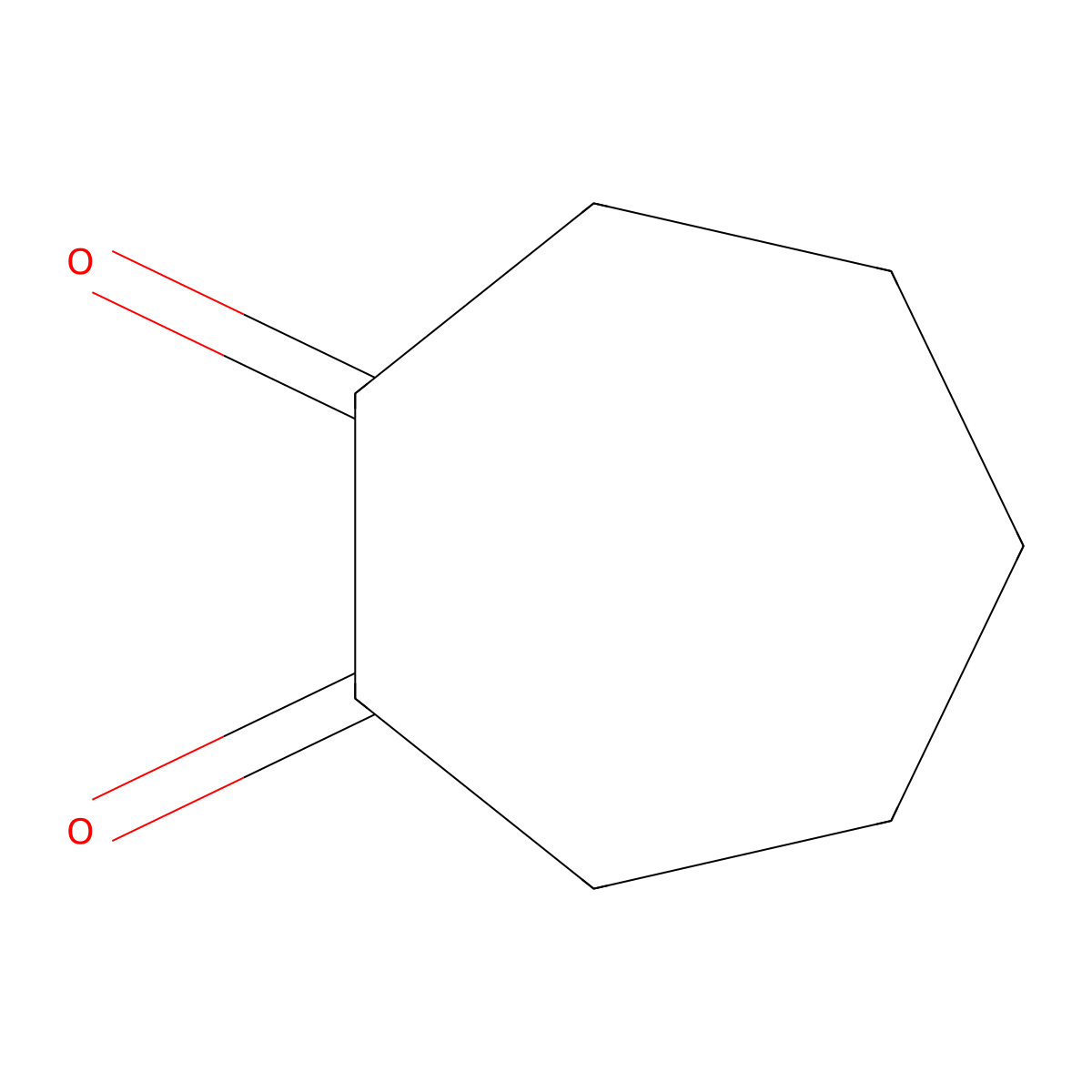1,2-Cycloheptanedione molecular structure, CAS 3008-39-7