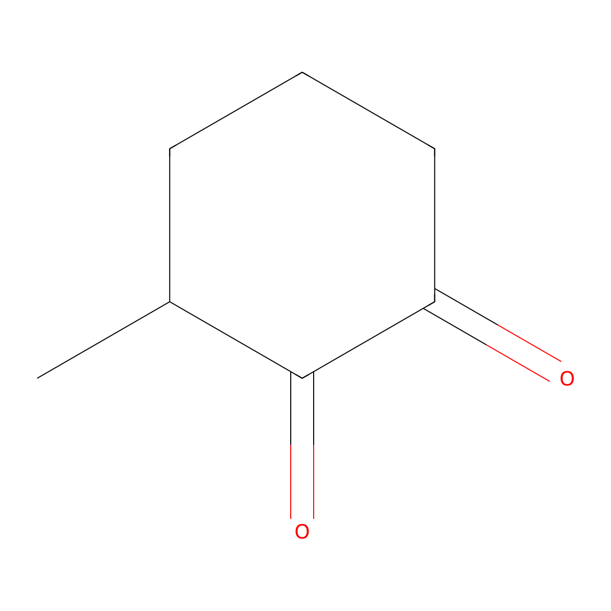 1-Methyl-2,3-cyclohexadione molecular structure, CAS 3008-43-3