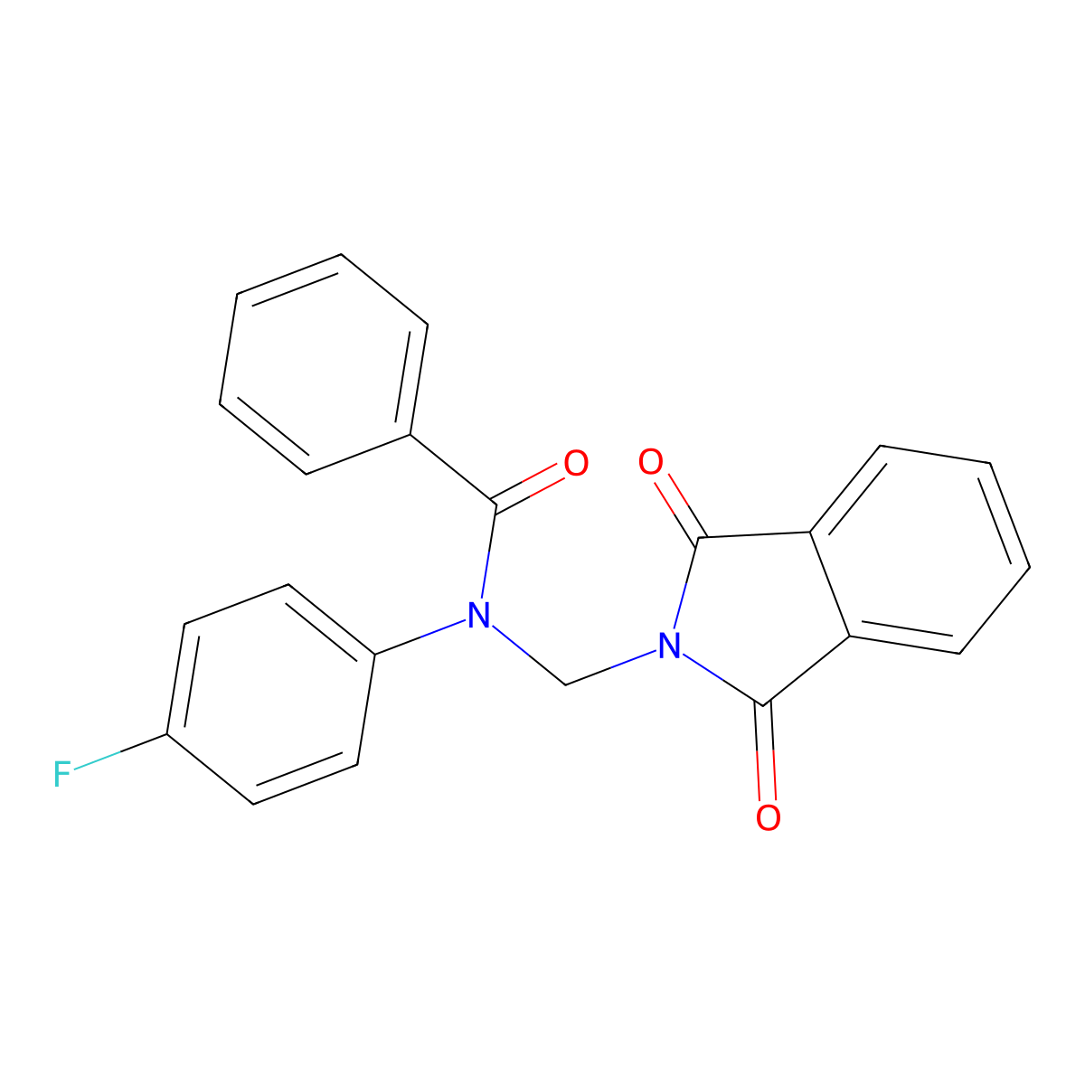 N-[(1,3-dioxoisoindol-2-yl)methyl]-N-(4-fluorophenyl)benzamide molecular structure, CAS 300801-20-1