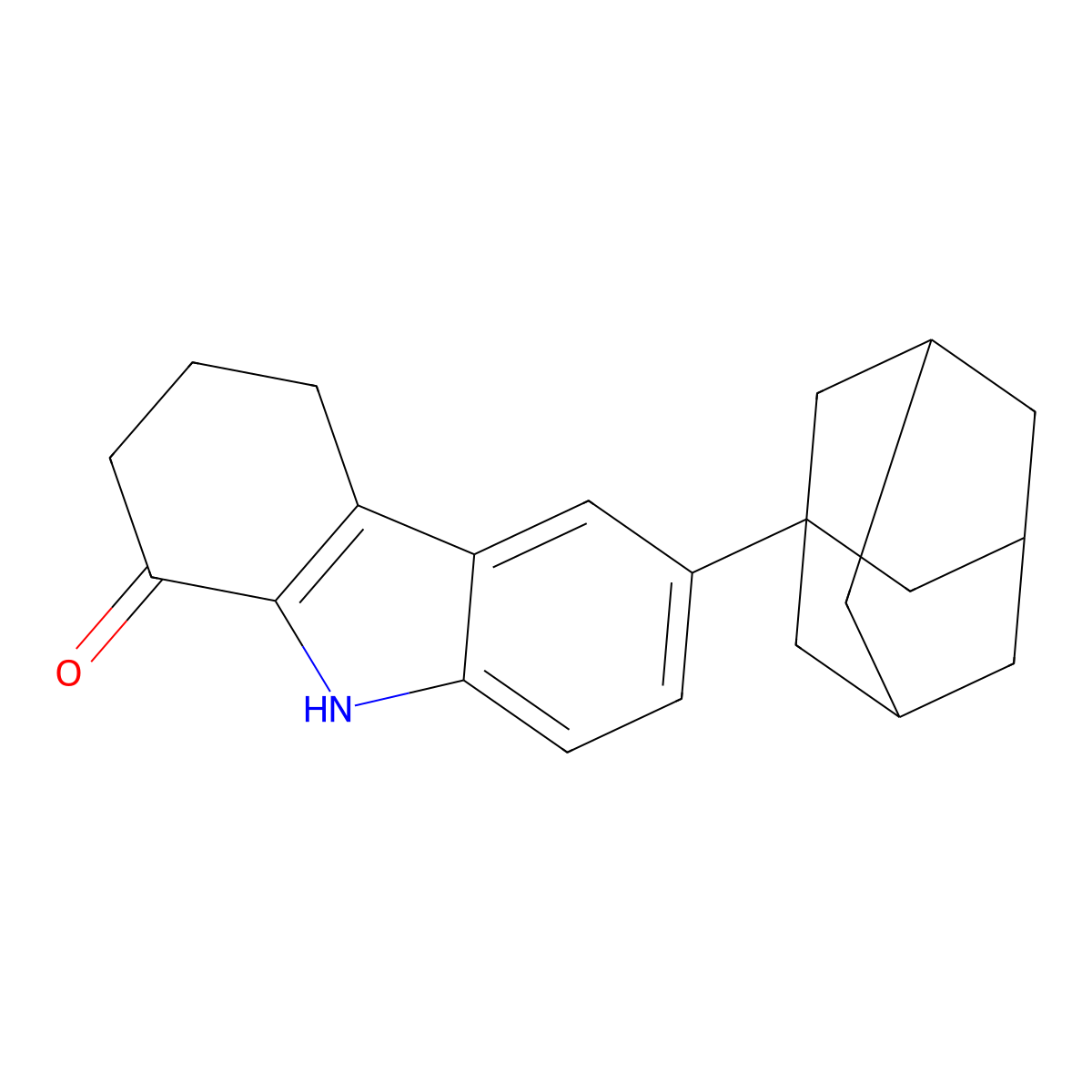 6-(1-Adamantyl)-2,3,4,9-tetrahydrocarbazol-1-one molecular structure, CAS 300801-37-0