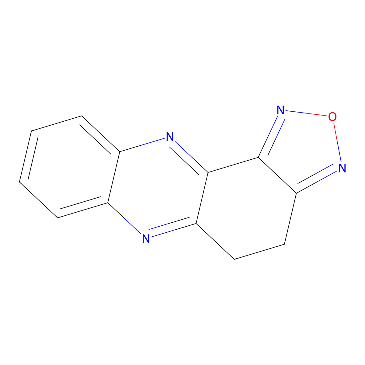 4,5-Dihydro[1,2,5]oxadiazolo[3,4-a]phenazine molecular structure, CAS 300803-72-9