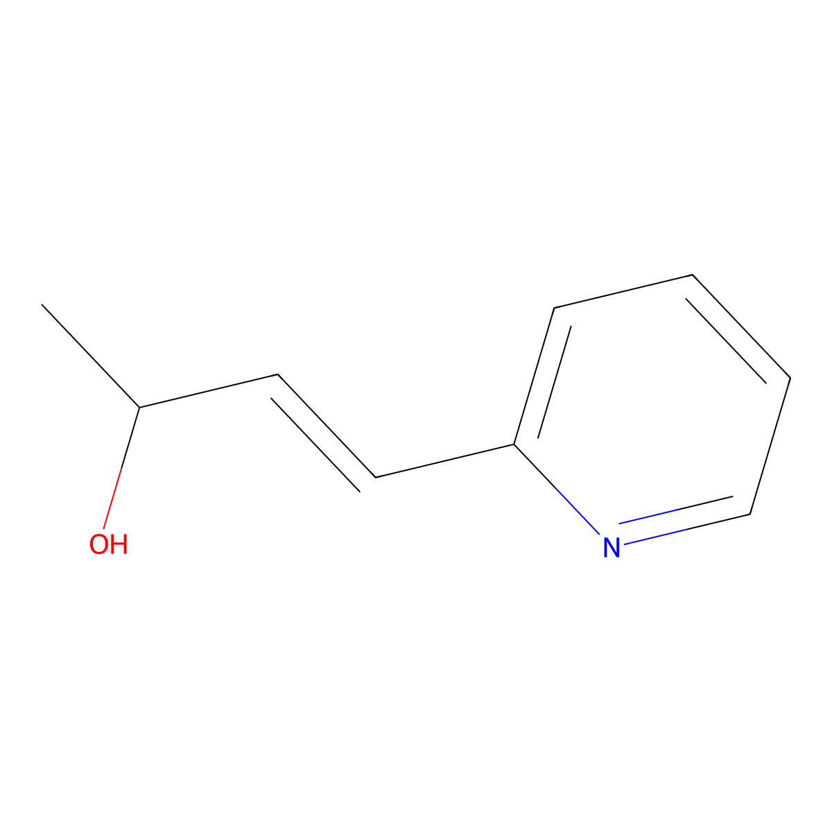 3-Buten-2-OL, 4-(2-pyridinyl)- molecular structure, CAS 300804-02-8