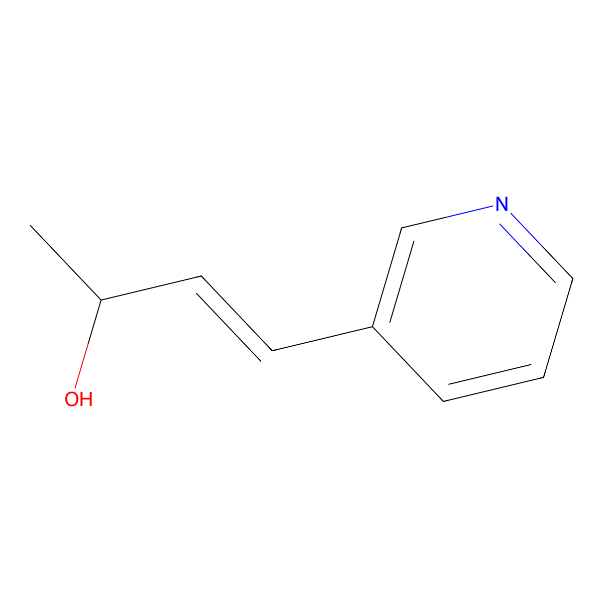3-Buten-2-OL, 4-(3-pyridinyl)- molecular structure, CAS 300805-77-0