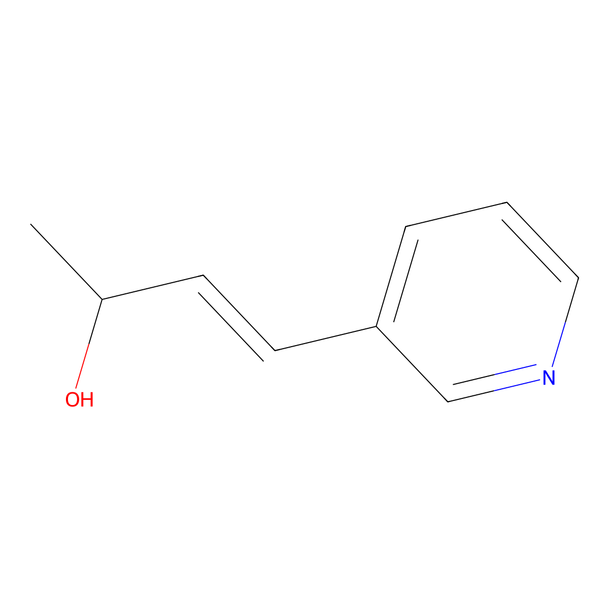 3-Buten-2-OL, 4-(3-pyridinyl)- molecular structure, CAS 300805-77-0