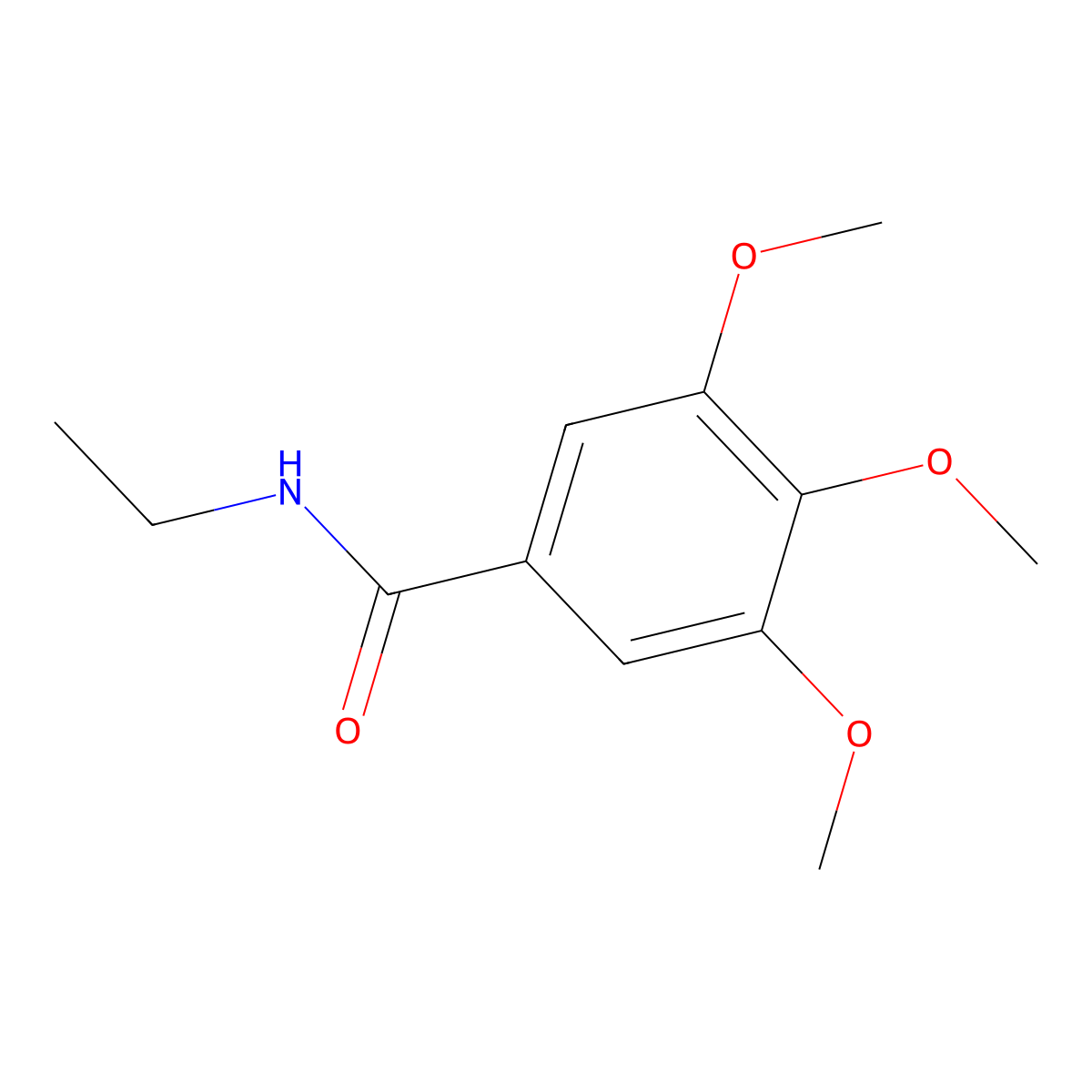 N-ethyl-3,4,5-trimethoxybenzamide molecular structure, CAS 30081-24-4