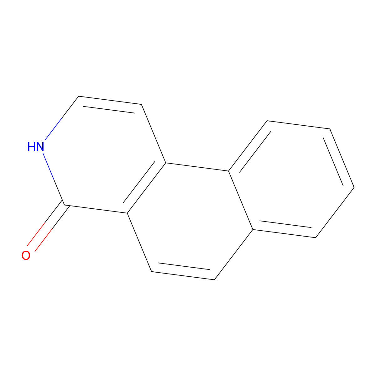 Benzo[f]isoquinolin-4(3H)-one molecular structure, CAS 30081-63-1