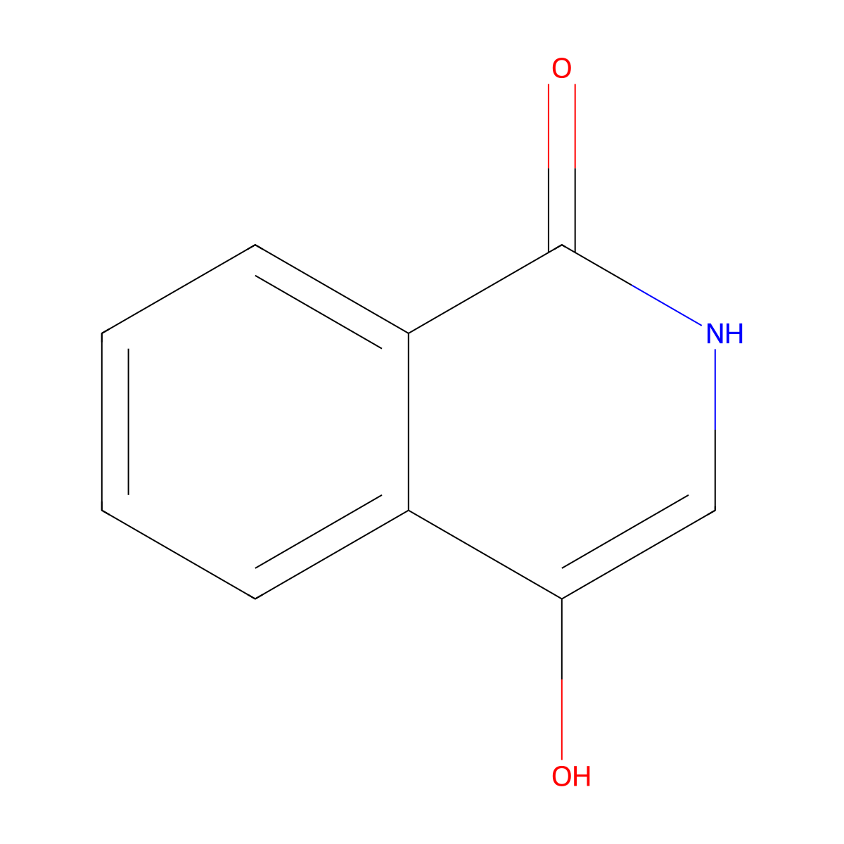 4-Hydroxyisoquinolin-1(2h)-one molecular structure, CAS 30081-72-2