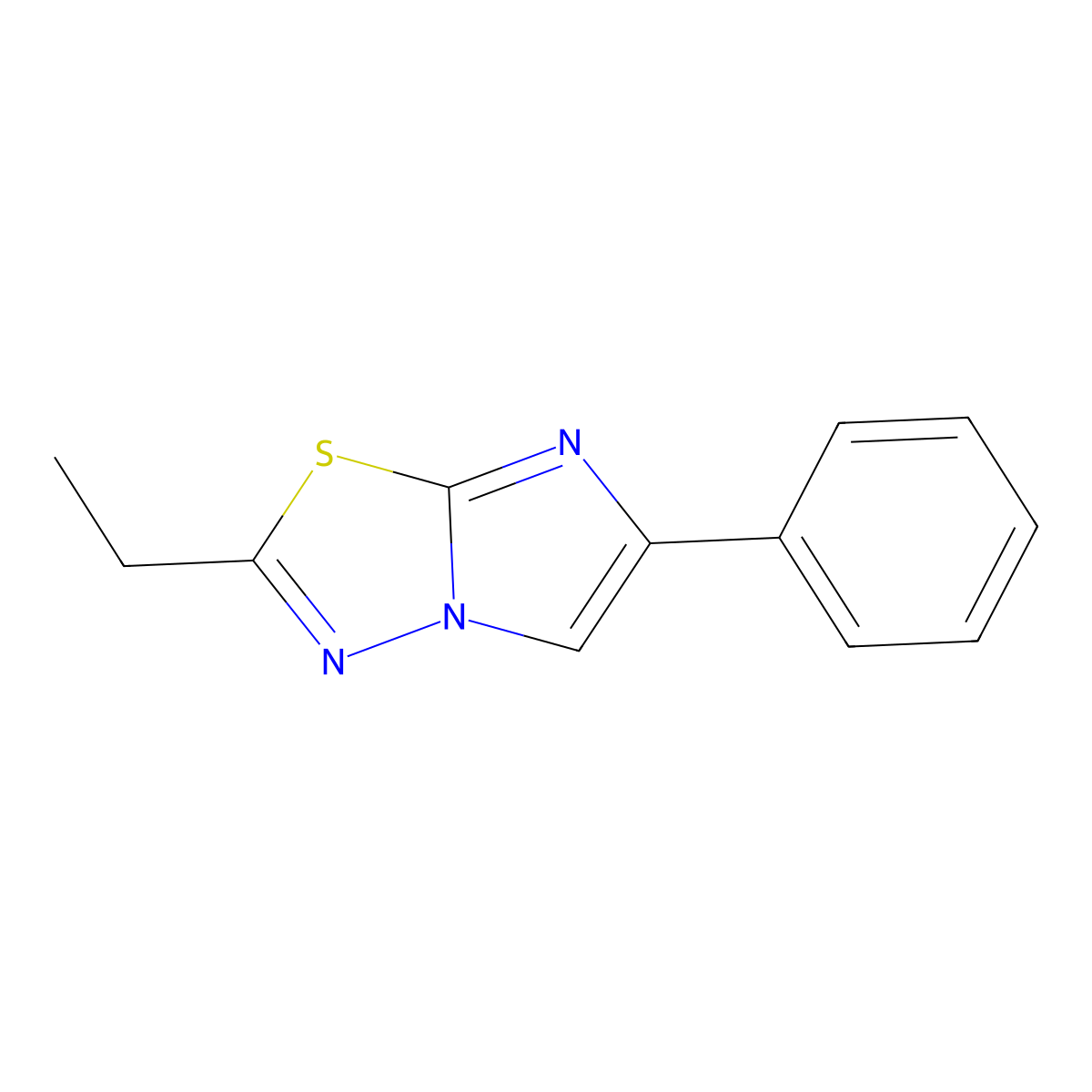 2-Ethyl-6-phenylimidazo[2,1-b][1,3,4]thiadiazole molecular structure, CAS 300814-79-3