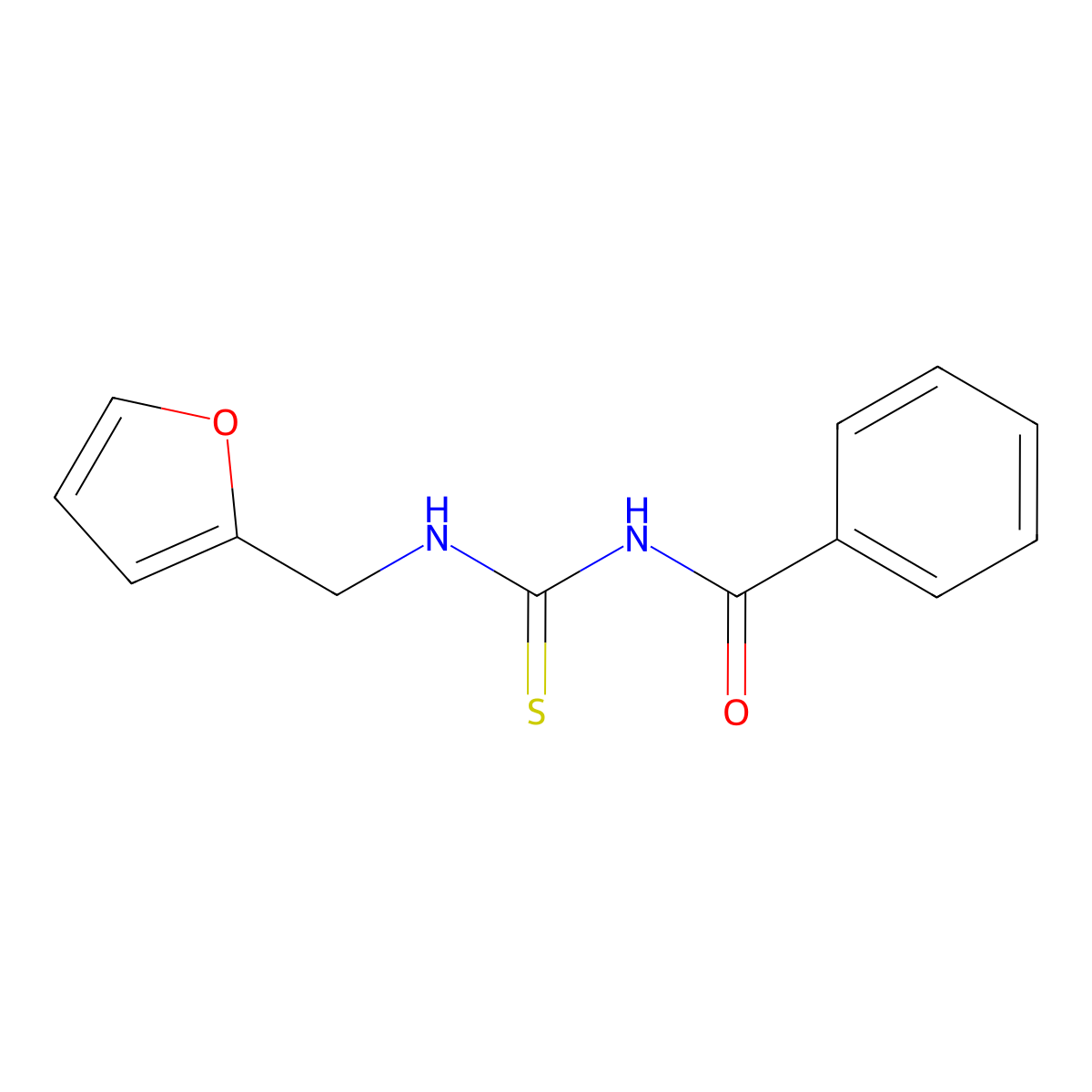 1-Benzoyl-3-[(furan-2-yl)methyl]thiourea molecular structure, CAS 300819-84-5