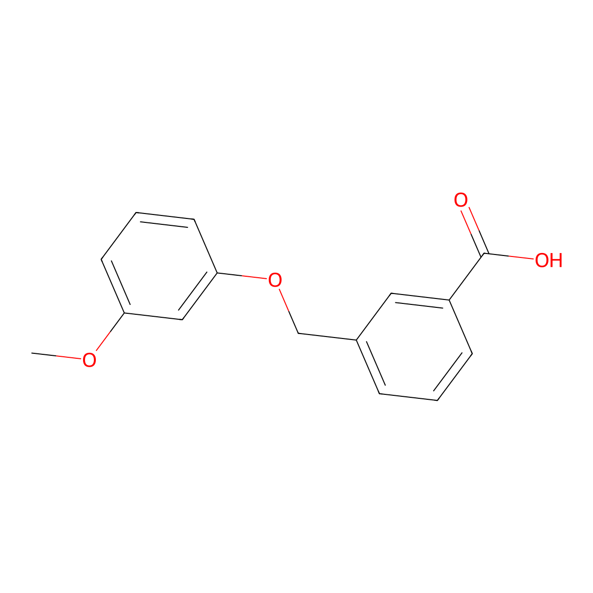 3-[(3-Methoxyphenoxy)methyl]benzoic acid molecular structure, CAS 30082-38-3