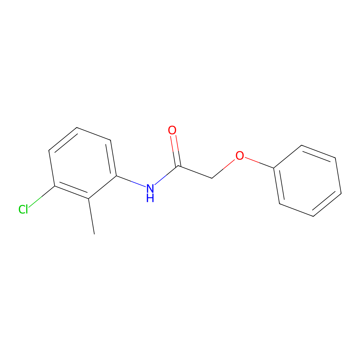 N-(3-chloro-2-methylphenyl)-2-phenoxyacetamide molecular structure, CAS 300820-50-2
