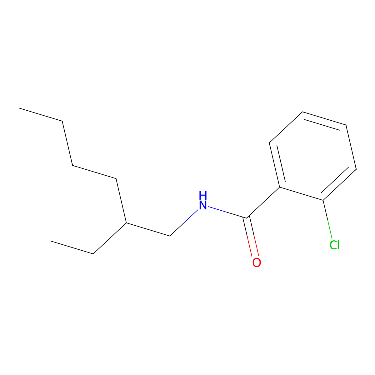 2-chloro-N-(2-ethylhexyl)benzamide molecular structure, CAS 300820-93-3