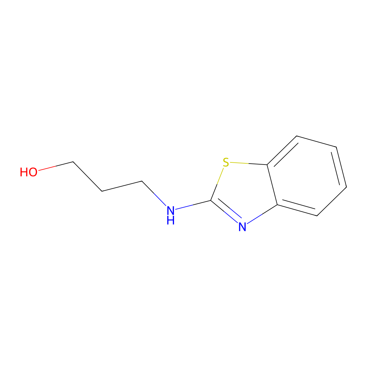 3-(Benzo[d]thiazol-2-ylamino)propan-1-ol molecular structure, CAS 300821-91-4
