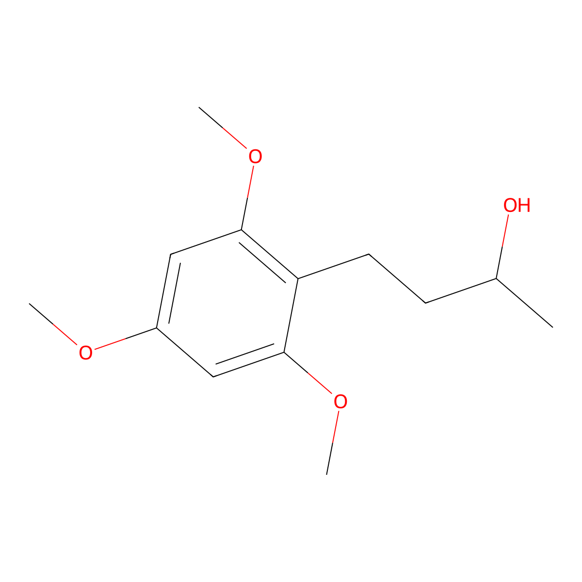 4-(2,4,6-Trimethoxyphenyl)butan-2-ol molecular structure, CAS 300823-66-9