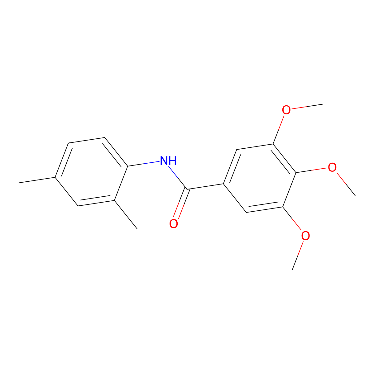 N-(2,4-Dimethylphenyl)-3,4,5-trimethoxybenzamide molecular structure, CAS 300825-95-0